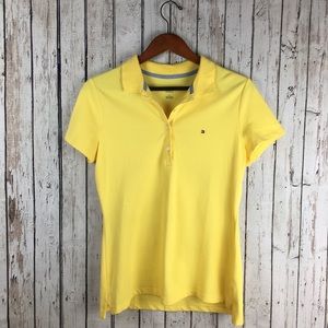 Tommy Hilfiger yellow collared shirt